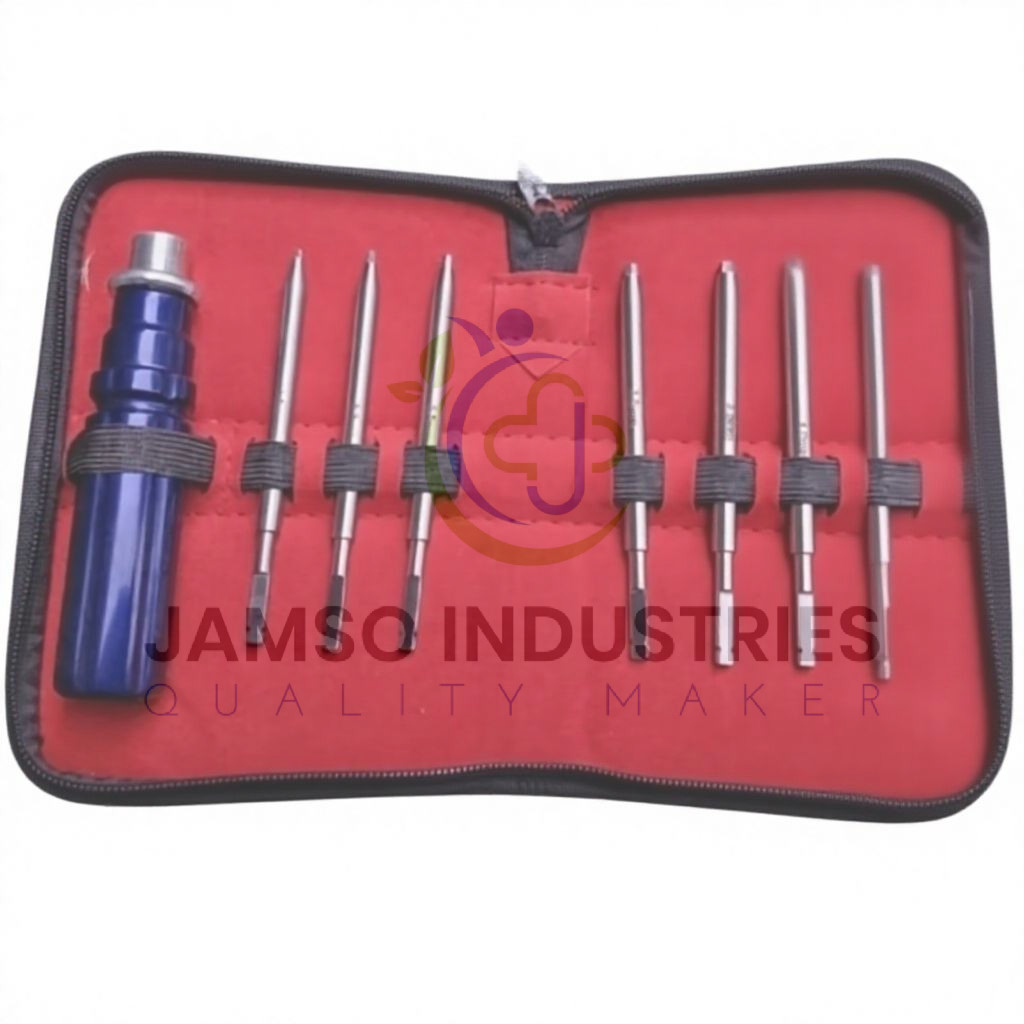 Orthopedic Bone Screwdriver Set With Quick Coupling Handle Surgical Instruments