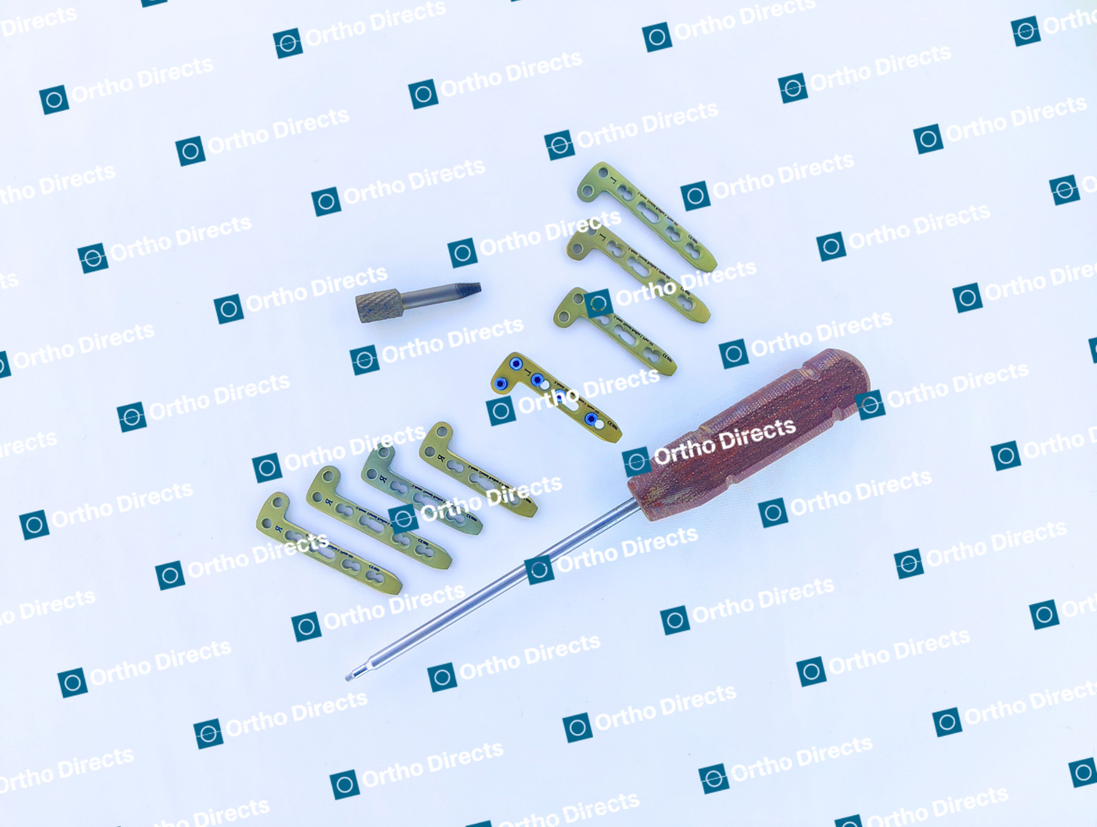 2.7mm Dorsal Distäl Radius L Locking Plates 3-6 Holes W/ Screws 50 Pcs Set Ti