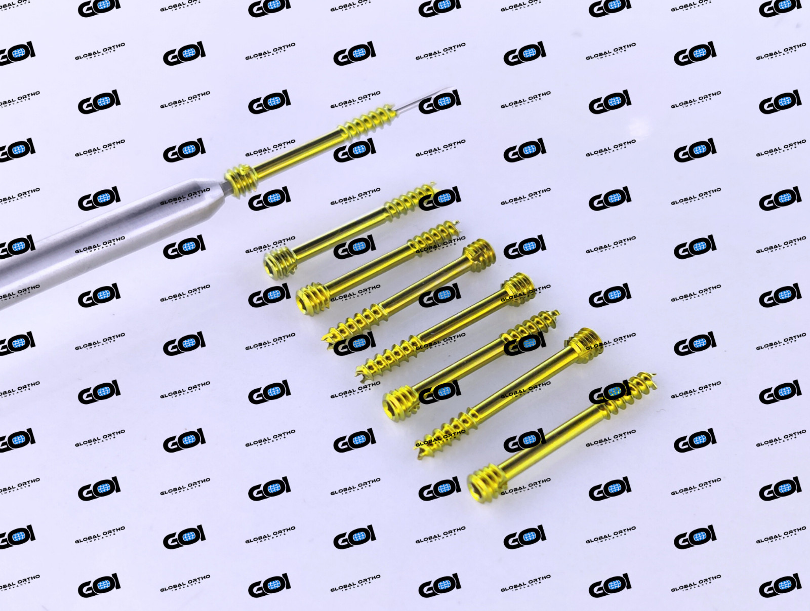 4.0mm Headless Compression Screws 20-40mm Length W/ Drive Titanium 51 Pcs Set