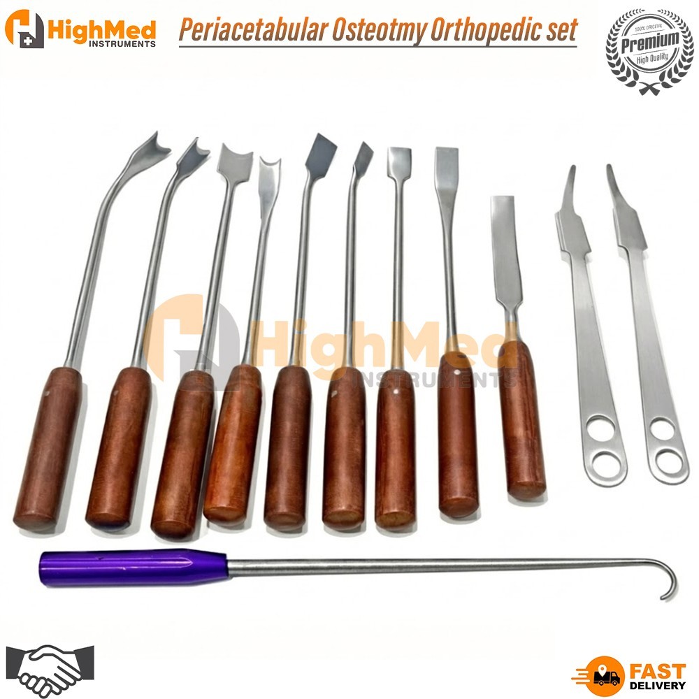Periacetabular Osteotmy Orthopedic Instruments set of 12 pcs