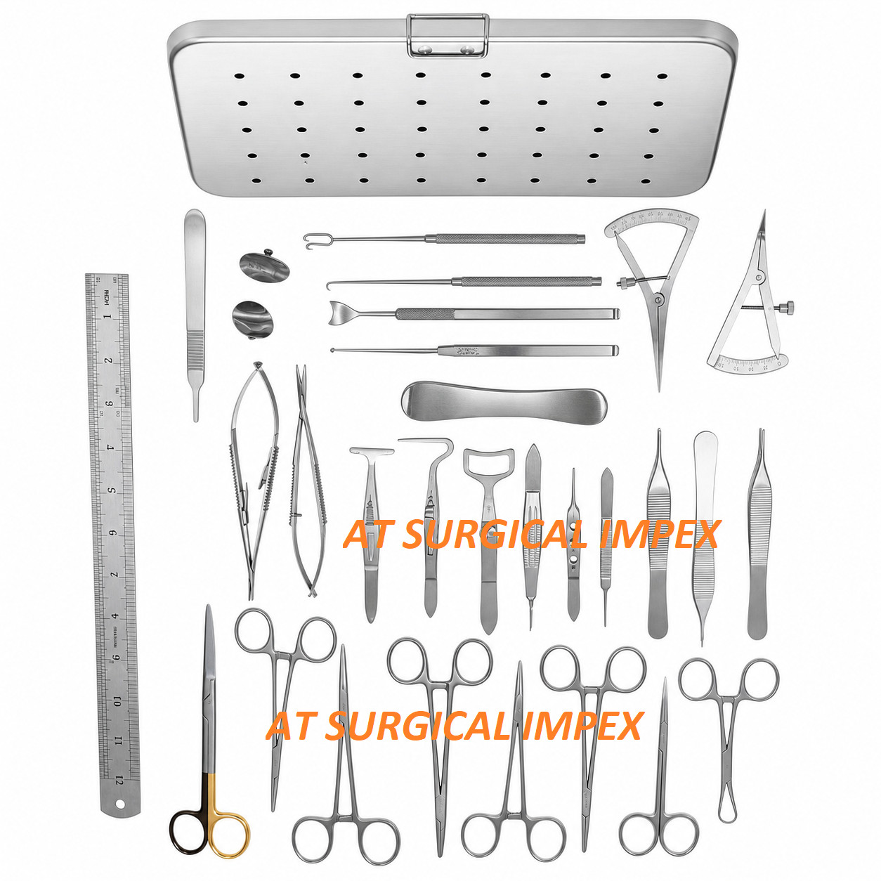 Blepharoplasty Instruments Set 30 Pcs Eye Surgery Plastic Steel Kit