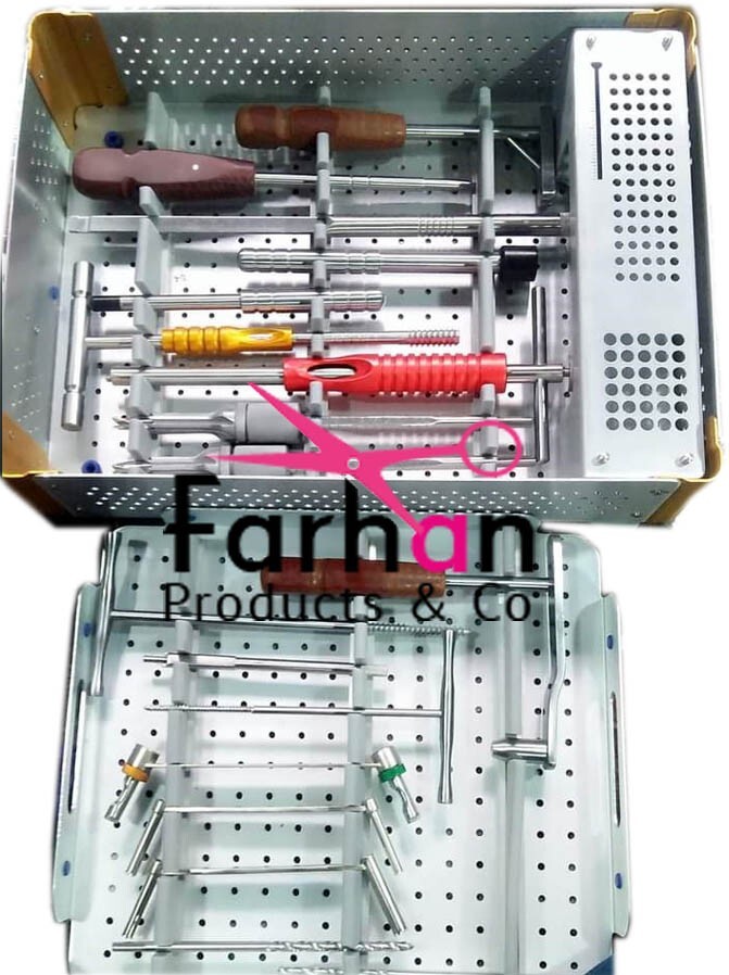 DHS and DCS Instrument set with Graphic Case Box Orthopedic surgical instrument