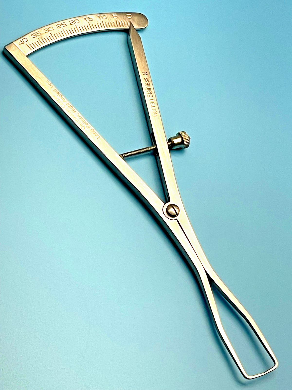 Castroviejo Caliper, 6.3/4″, Tips Angled 90 Degree, Graduated 0-40 mm