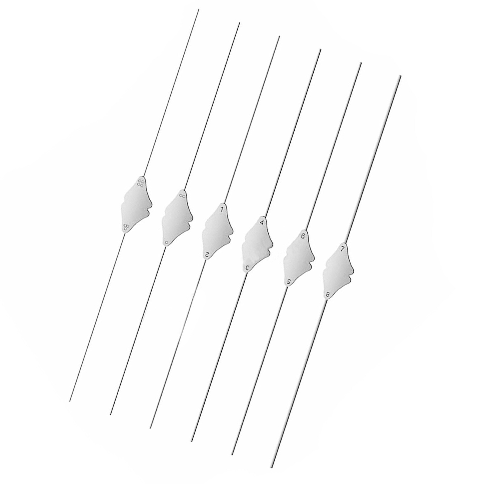 6 pcs Bowman Lacrimal Probes Surgical, Ent Instruments 5″