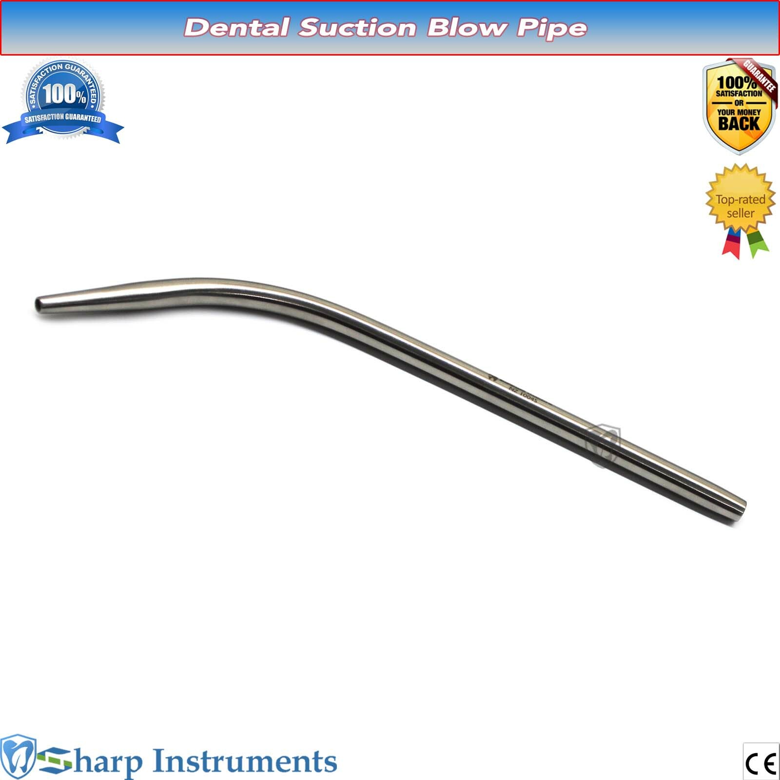 Dental Blow Suction Pipe cannula 19cm 4mm Tube Tubing Saliva Sucker Surgery