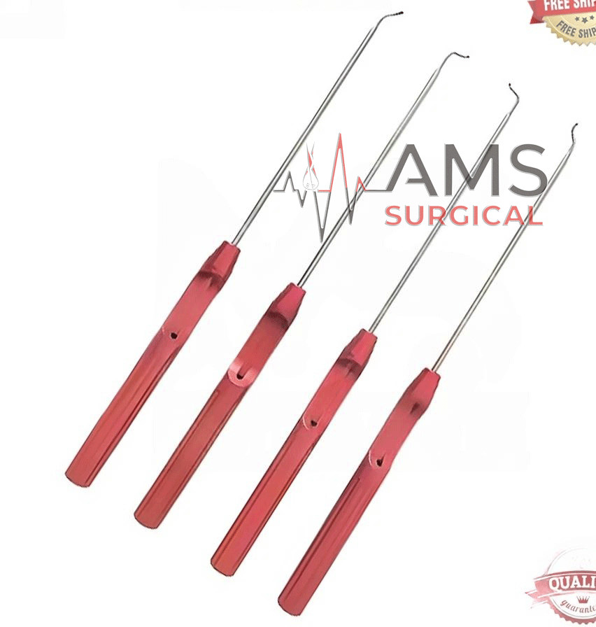 4 Pcs Suture Hook Arthroscopy Shoulder Surgical Instruments Set Primum Quality