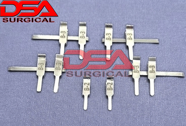 Acland Neuro Microvascular Plastic Surgery Clamps for Veins & Arteries B-3 pairs