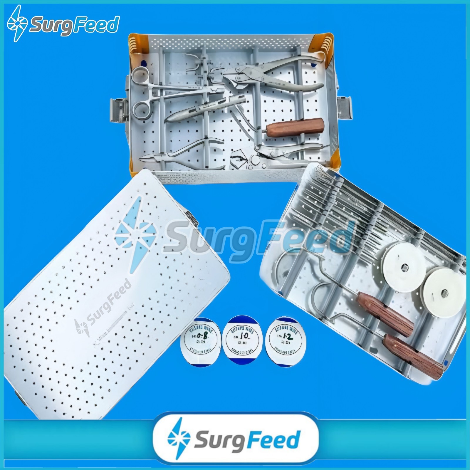 K Wire Instrument Set with Sterilization Case Orthopedic Surgical Instruments