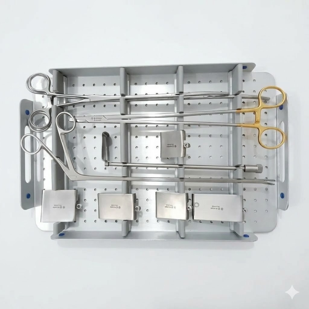 Basic Valve XS Cardiac Surgery Instruments Basic SetRetractorsScissorsForceps
