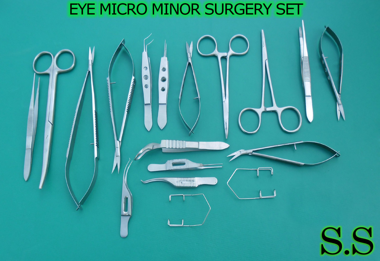 21 Pc Eye Micro Minor Surgery Surgical Opthalmic Instrument Student Set EY-035