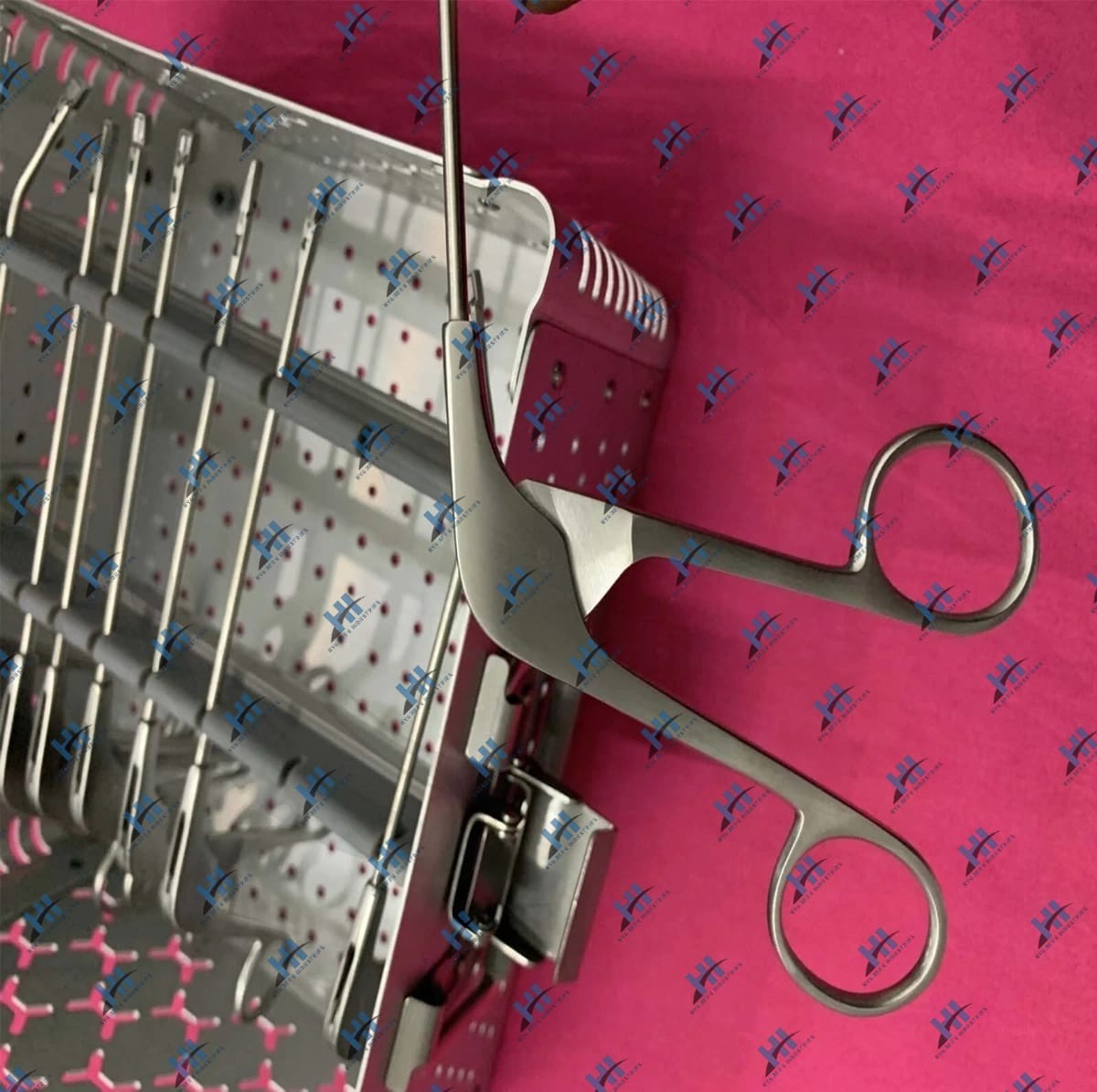 New Arthoscopy Punch Forceps Set of 9 Pieces With Sterlization Aluminum Box