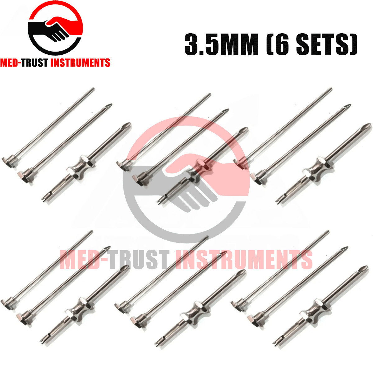 Set Of 6 HRT TROCAR 3.5mm Cannula & Obturator