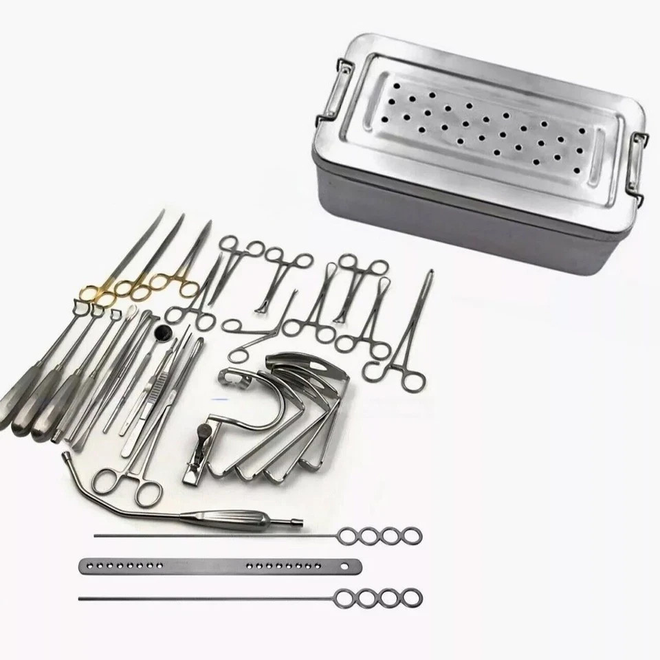 Adenoidectomy & Tonsillectomy Instruments 30 piece Set Stainless Steel Box