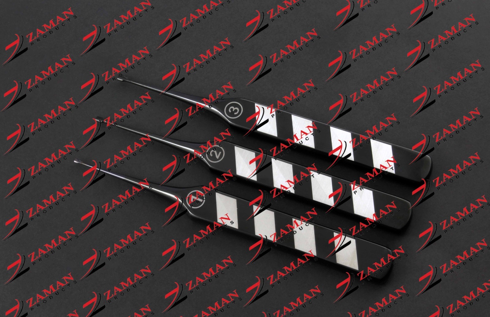 3PCs Crown & Bridge Removal ,Dental Crowns With Black Coating By Zaman Products