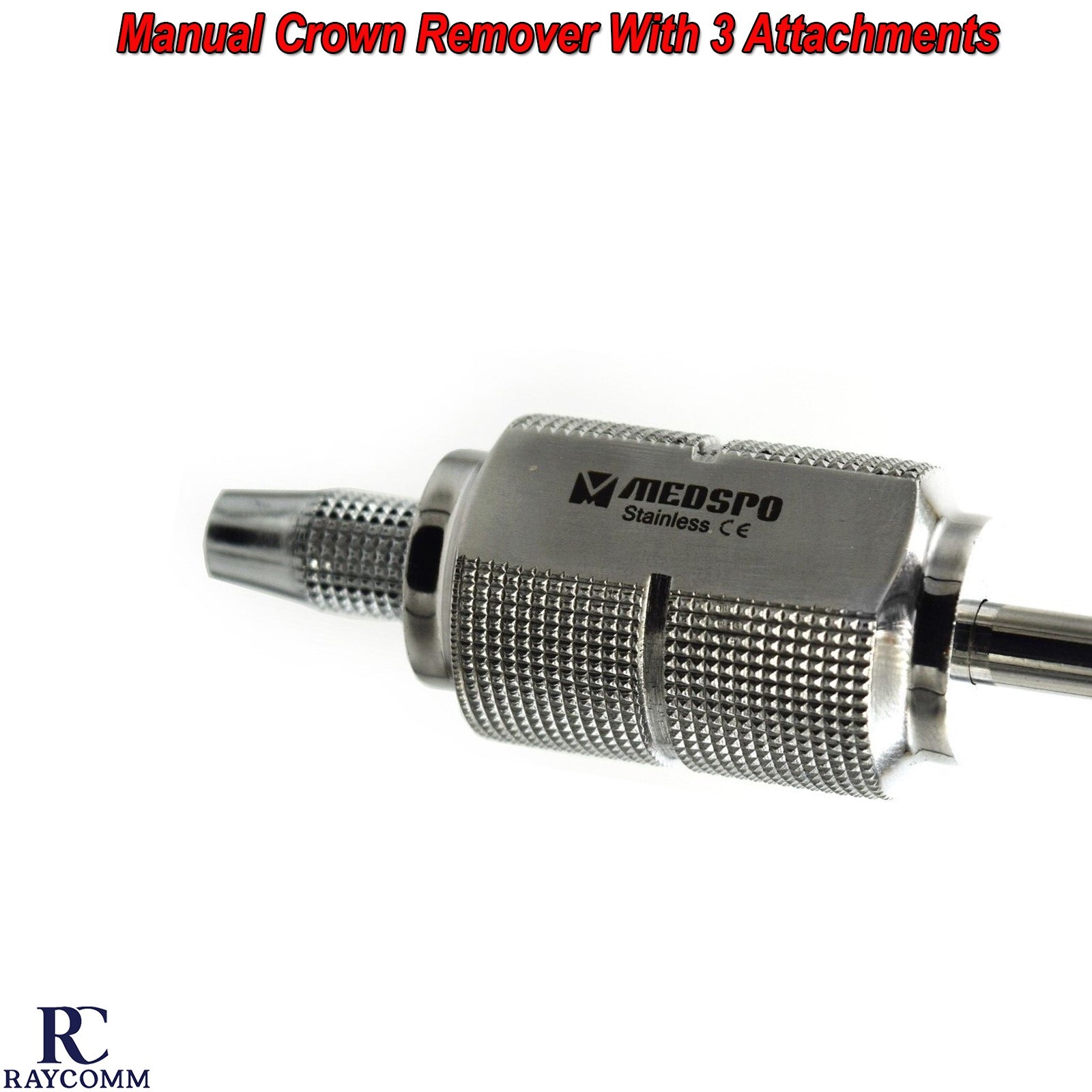 Orthodontic Crown Removal manual Dental Crown Bridges Remover With 3 Attachments
