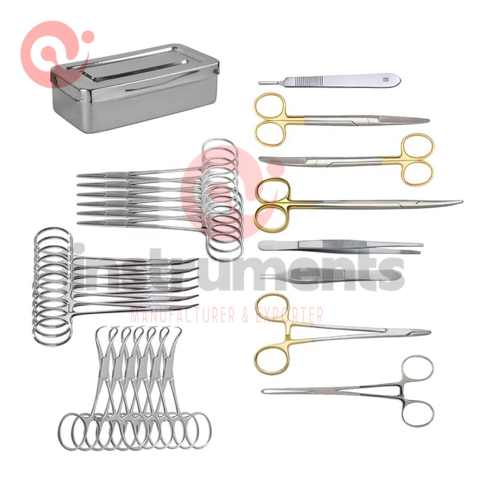 27pcs Vasectomy Meatotomy General Surgery Set Top Quality Surgical Instruments
