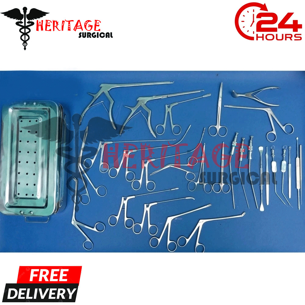 Fess Instruments Set Endoscopic Sinus Surgery ENT Instrument Set German A+Steel