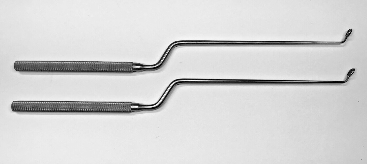 Lot of 2 Symmetry Hardy Curette 45 Degree Right, 5 mm Tip, 4.75″ WL, 9.25″