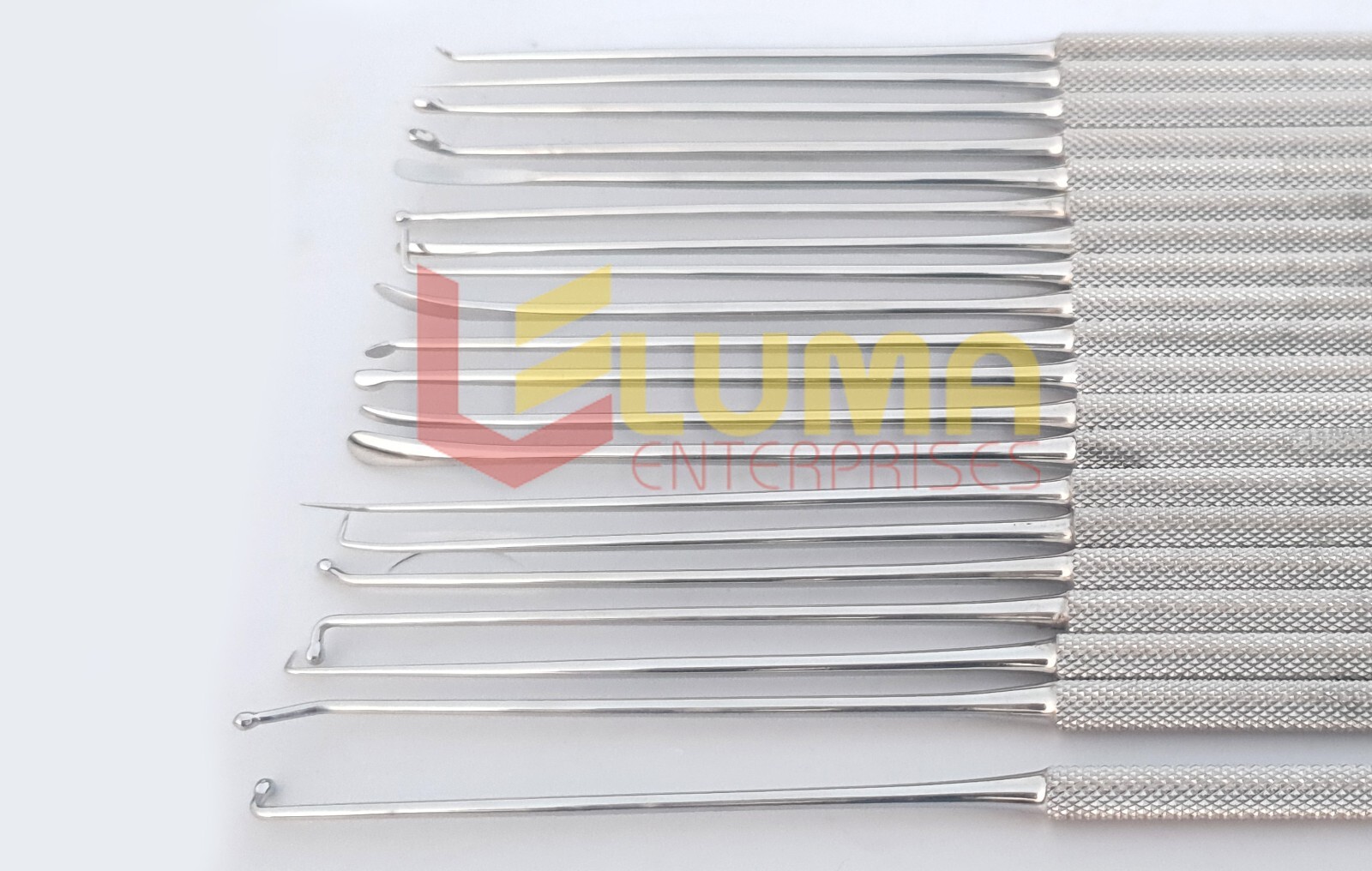 Rhoton Micro Dissector Expanded 20 PCS Set of Stainless Steel with steel case MT