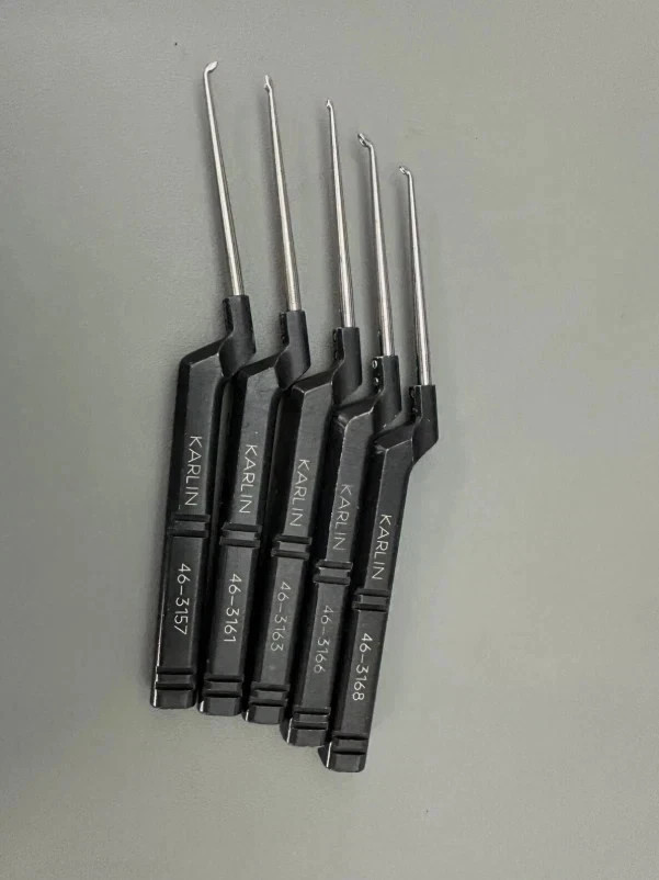 Set of 5 Symmetry Codman Karlin Cervical Curettes -3157,3161,3163,3166,3168