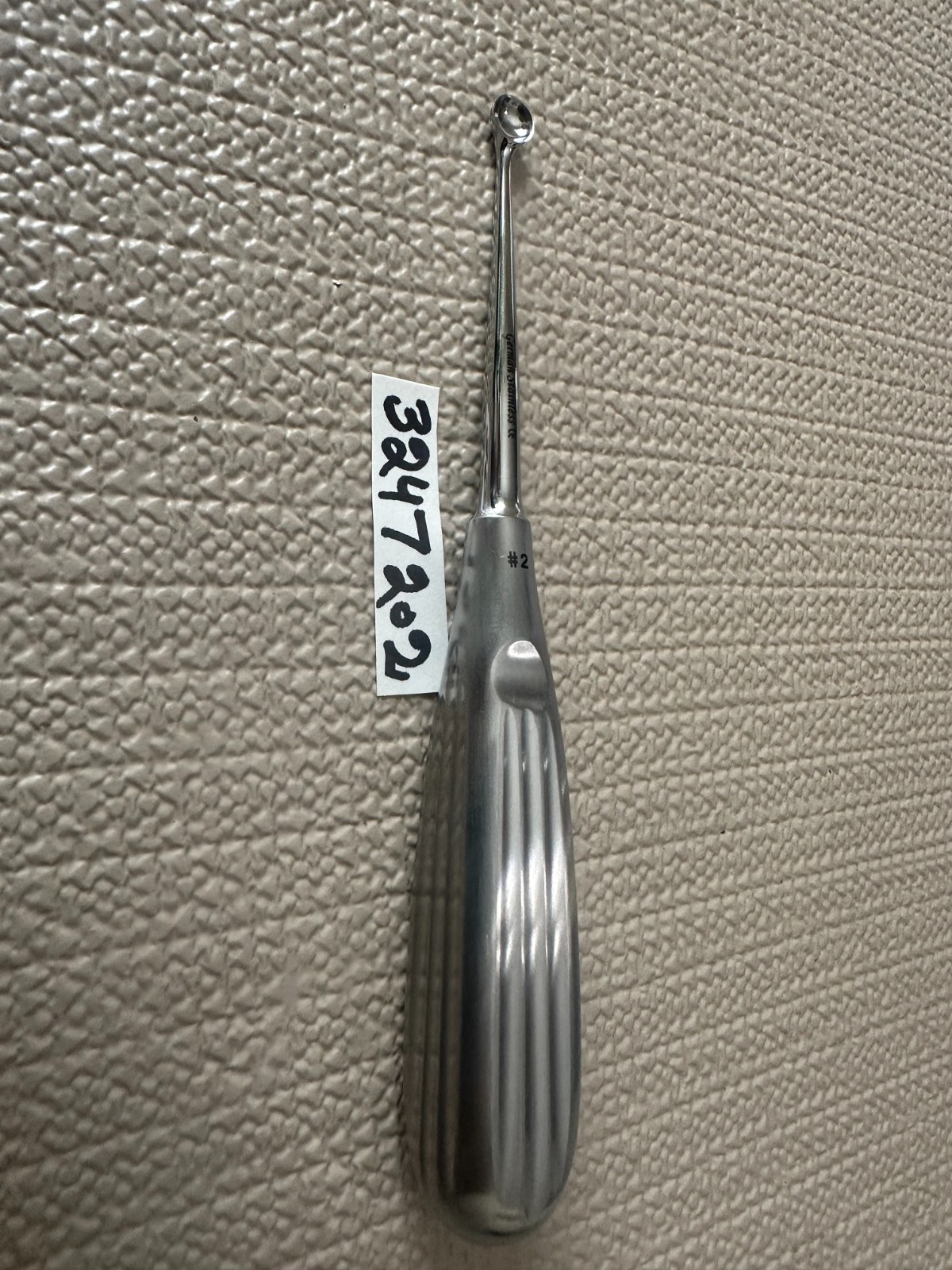 1PCS–BRUN ORTHOPEDIC CURETTES#2—- 6-3/4″