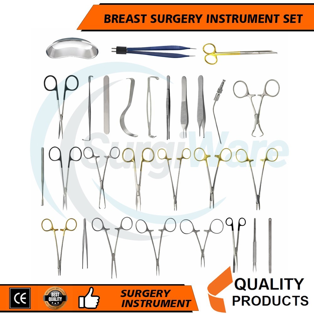 Tebbetts Breast Surgery Instruments Set of 48 Pcs Breast Augmentation