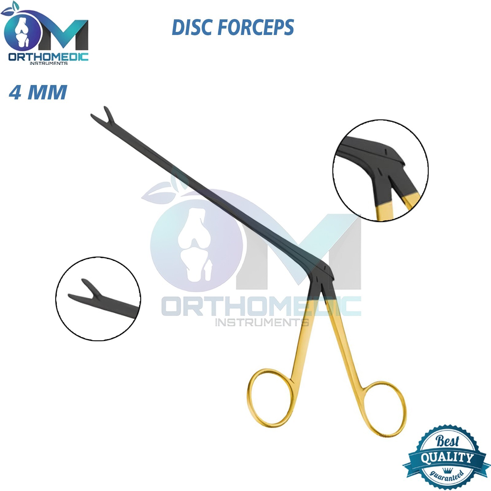 New Disc Forceps 4mm Neuro & Ortho Surgical Instrument German Grade