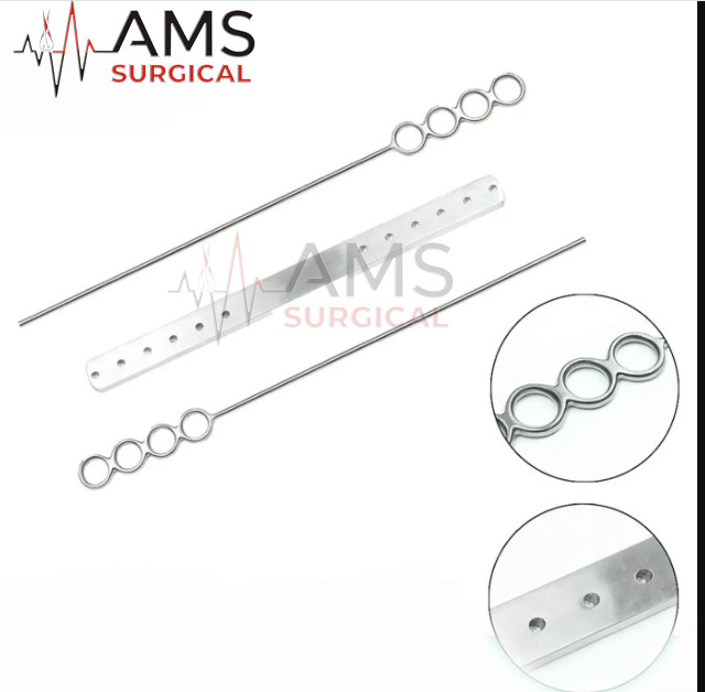 TONSILLECTOMY Draffin Bipod Stands With Plate Chest Support Set Of 3 Pcs