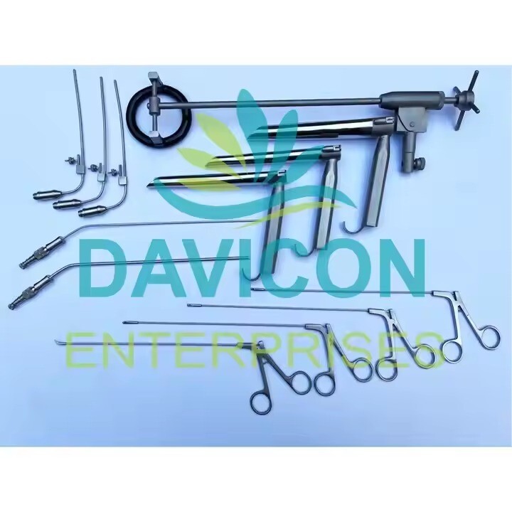 Davicon ENT LARYNGOLOGY SET OF 13 PIECES For ENT Surgical Procedures Instruments