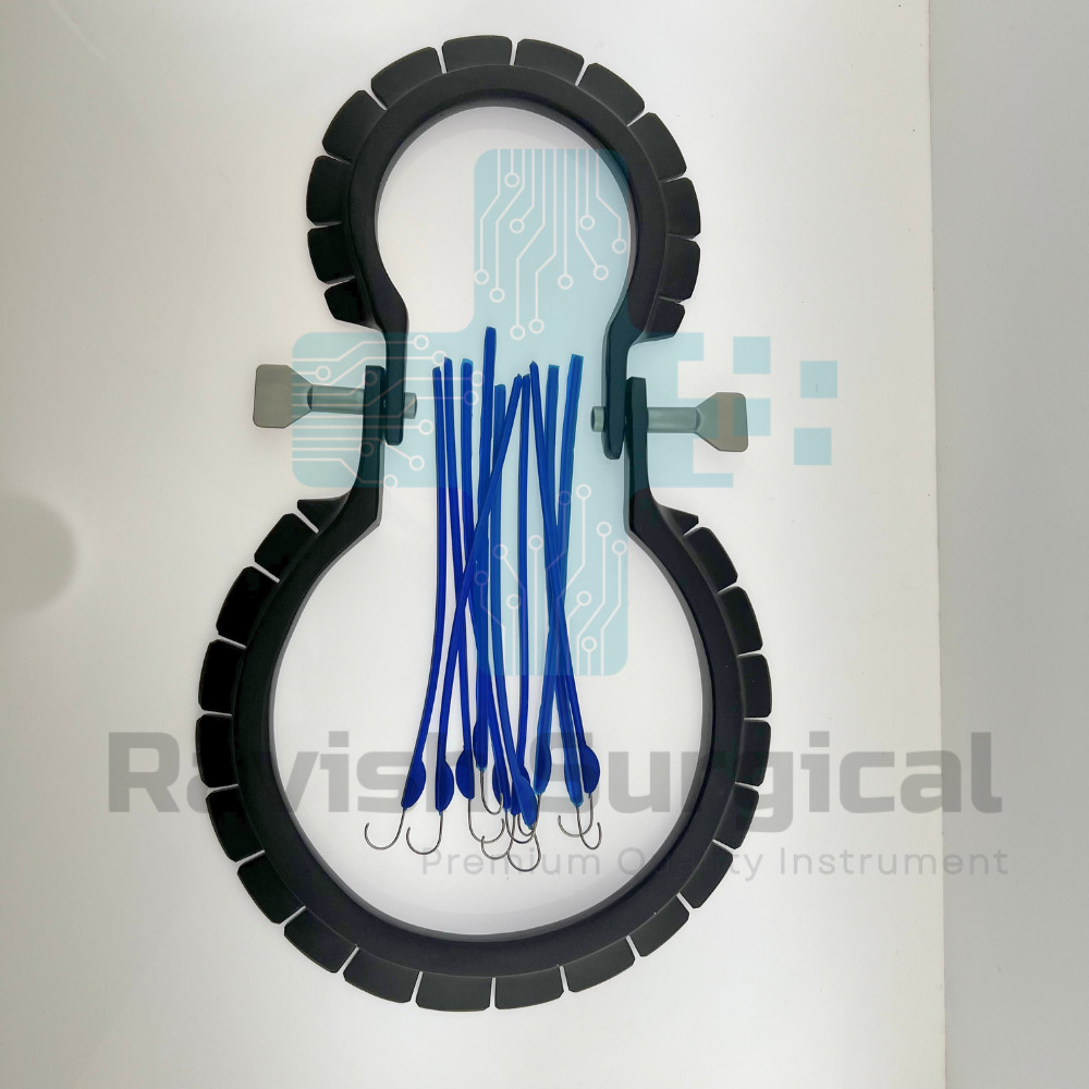 Lone star Ring Retractor System with 10 Elastic Hooks Reusable Veterinary