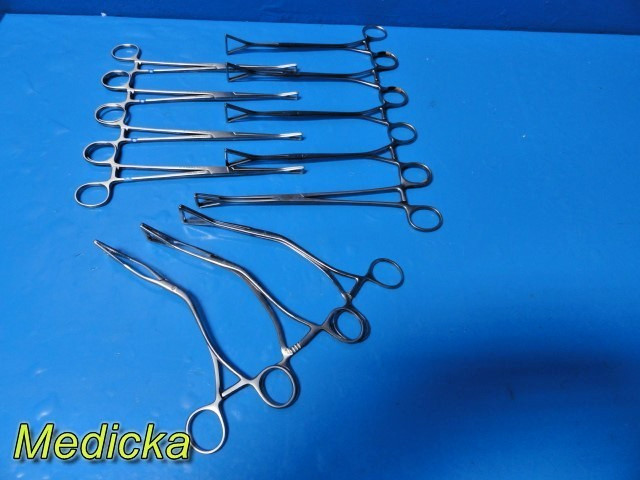 12x Surgical Grasping Forceps Collins Pennington Duval Lovelace ~ 39636