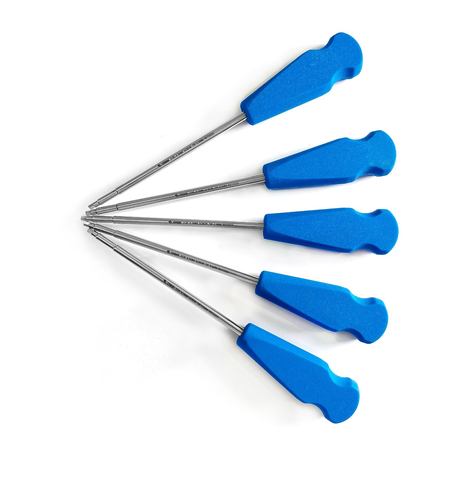 Screwdriver with Silicon Handle (Tip-3.5mm) set of 5pcs Veterinary SS Instrument