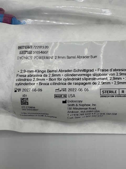 Smith & Nephew Dyonics Powermini 3.5mm (x8) 72201519
