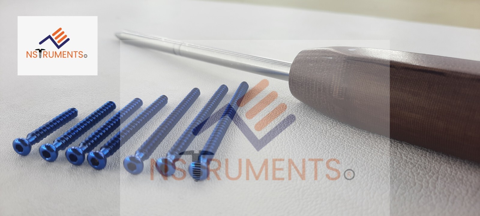 Cancellous Screws 4.0mm Full thread 14 to 60mm Titanium grade 5 (200 Pcs)