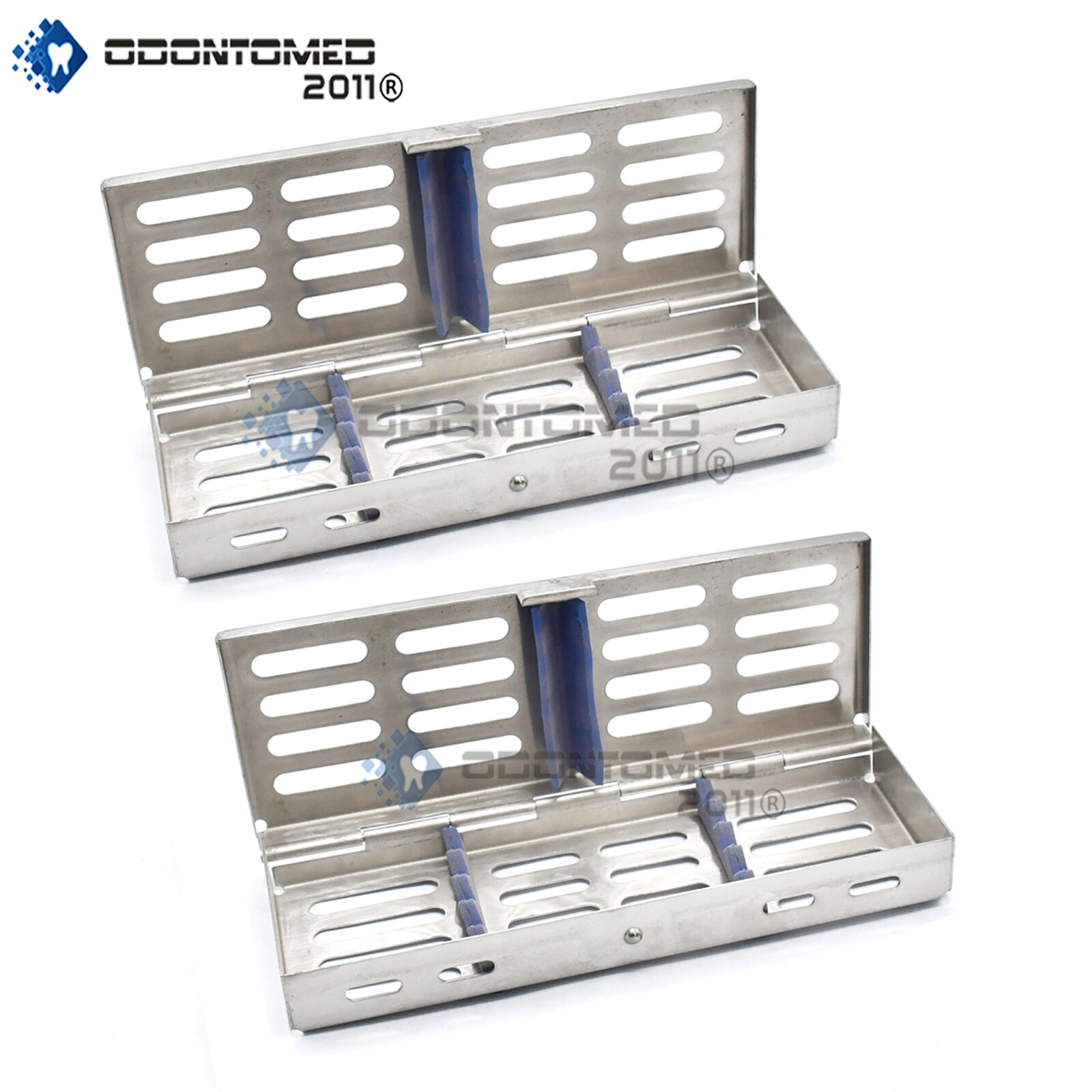 2 Sterilization Cassette 7”x2” For 5 Instruments Dental Surgical Instruments