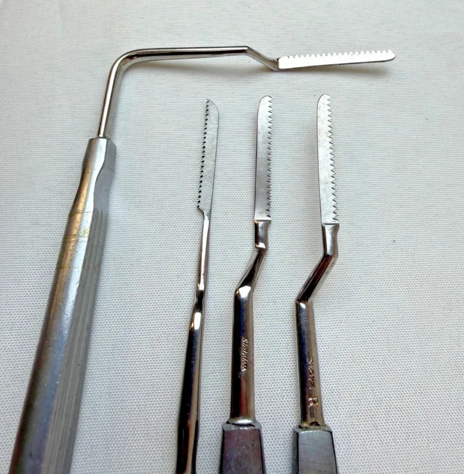 Set of 4 Storz Joseph Nasal Bone Saw | ENT Surgical Instrument | Used Excellent