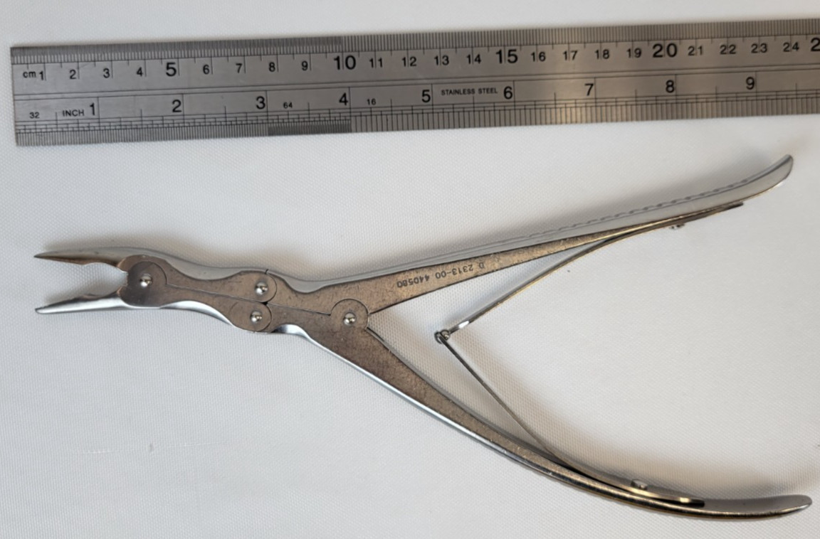Swiss Leksell Stille Bone Rongeur Curved 4mm x 24 cm Orthopedic