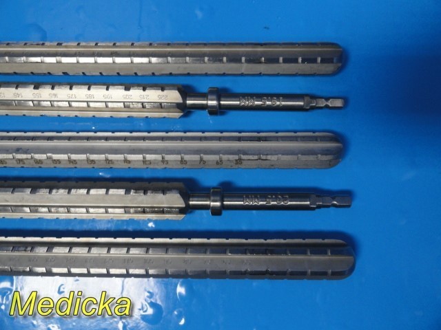 HOWMEDICA Osteonics Cylindrical Reamer Instrument Set (16.5 mm – 21.0 mm)~ 37873