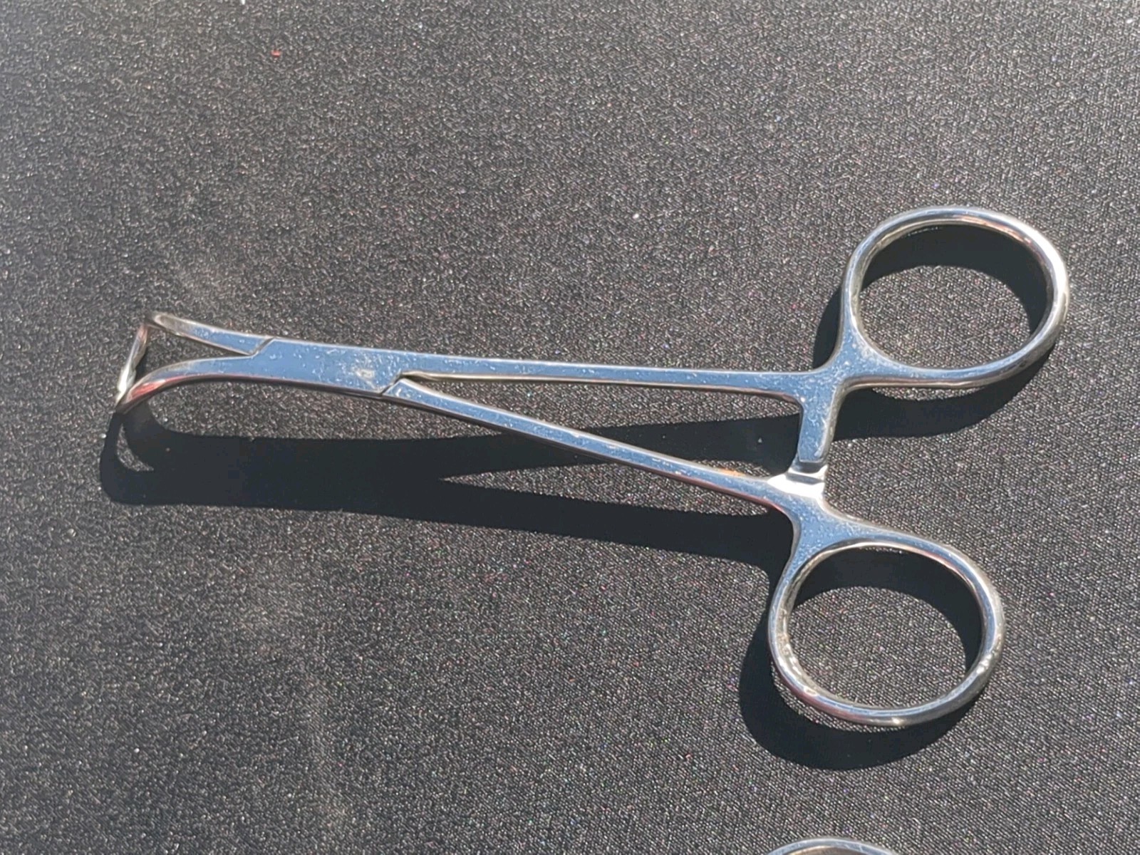 Lot of 3Hemostatic Forceps, Backhaus (Penetrating) Towel Clamp,Surgical Scissors