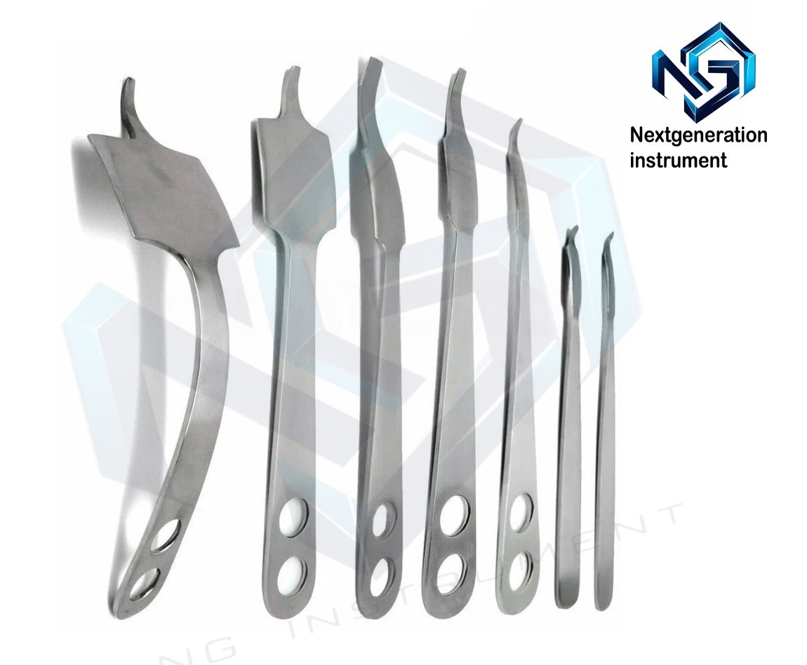 Hohmann Retractor Set 7 Pc German Stainless Steel Orthopedic Surgical Instrument