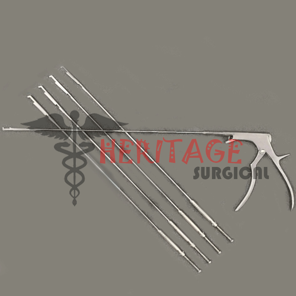 Spine Surgery Rongeur Interlaminar Spine Endoscopic Bite Size 1 to 5mm Set