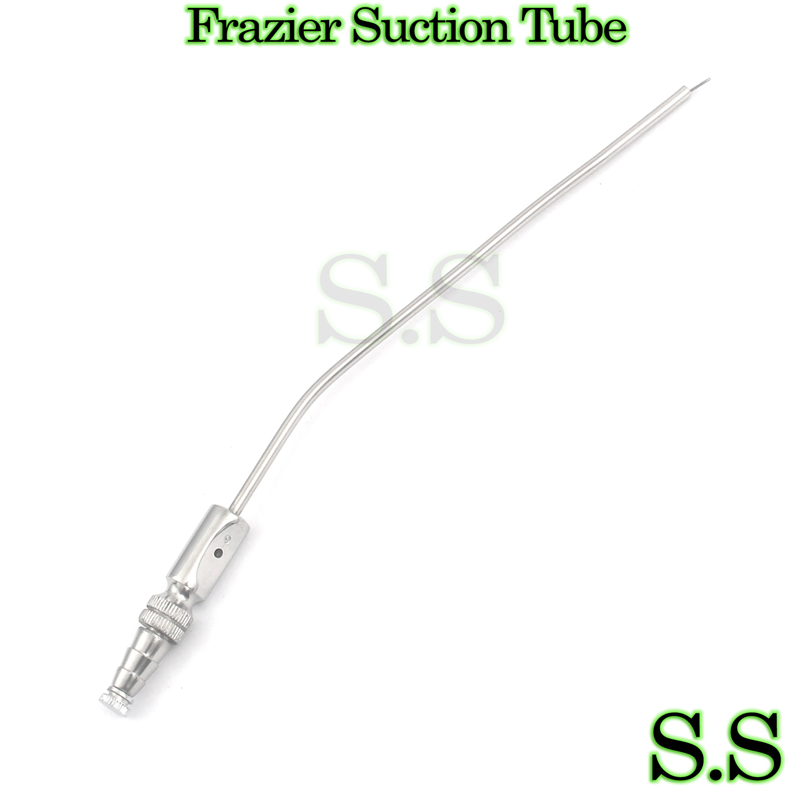 Surgical Frazier Tube No. 9 Suction Aspirator 3mm Diagnostic 7.6″ Instruments