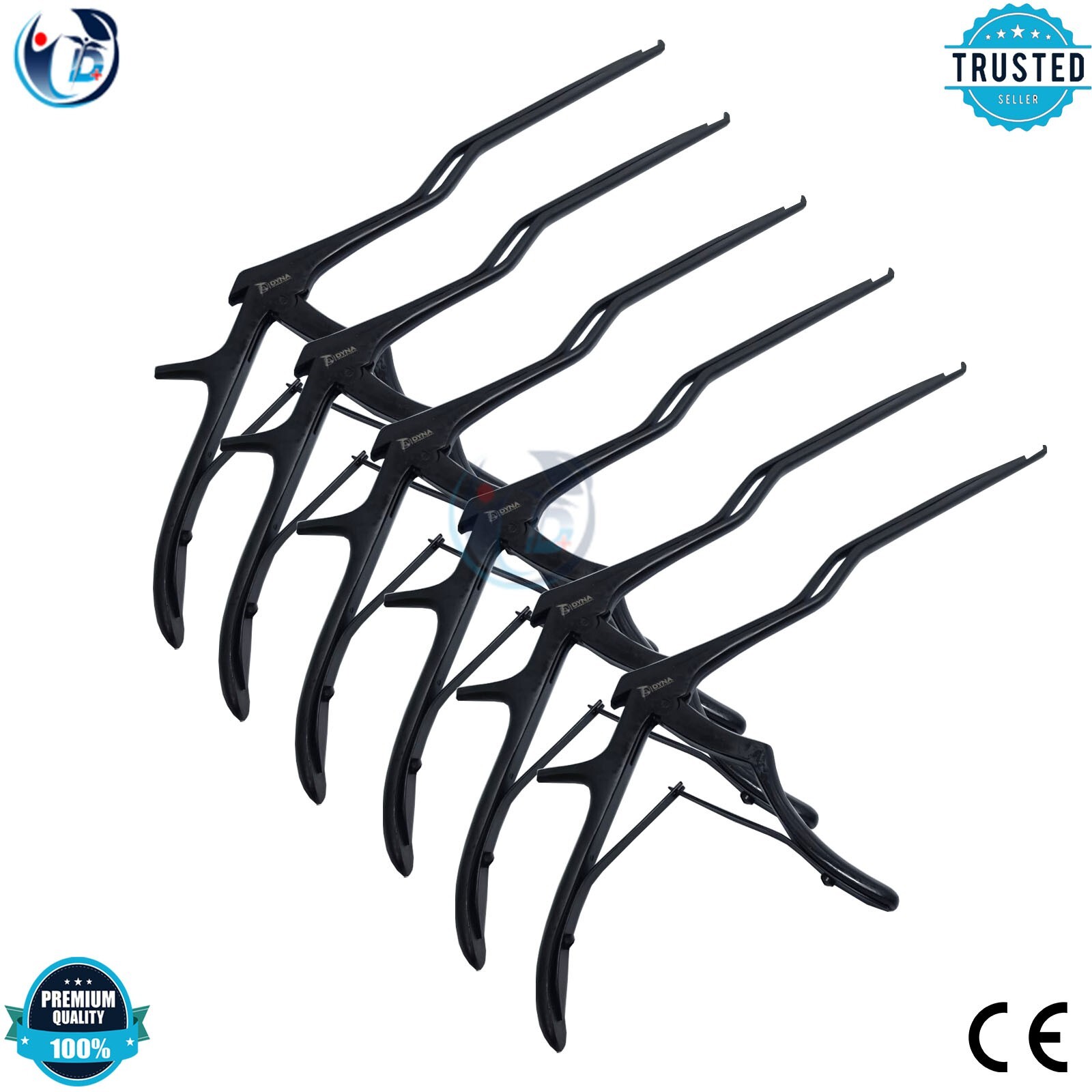 Kerrison Bayonet Bone Spine Rongeur, German Orthopedic Instruments Set of 6 PCs