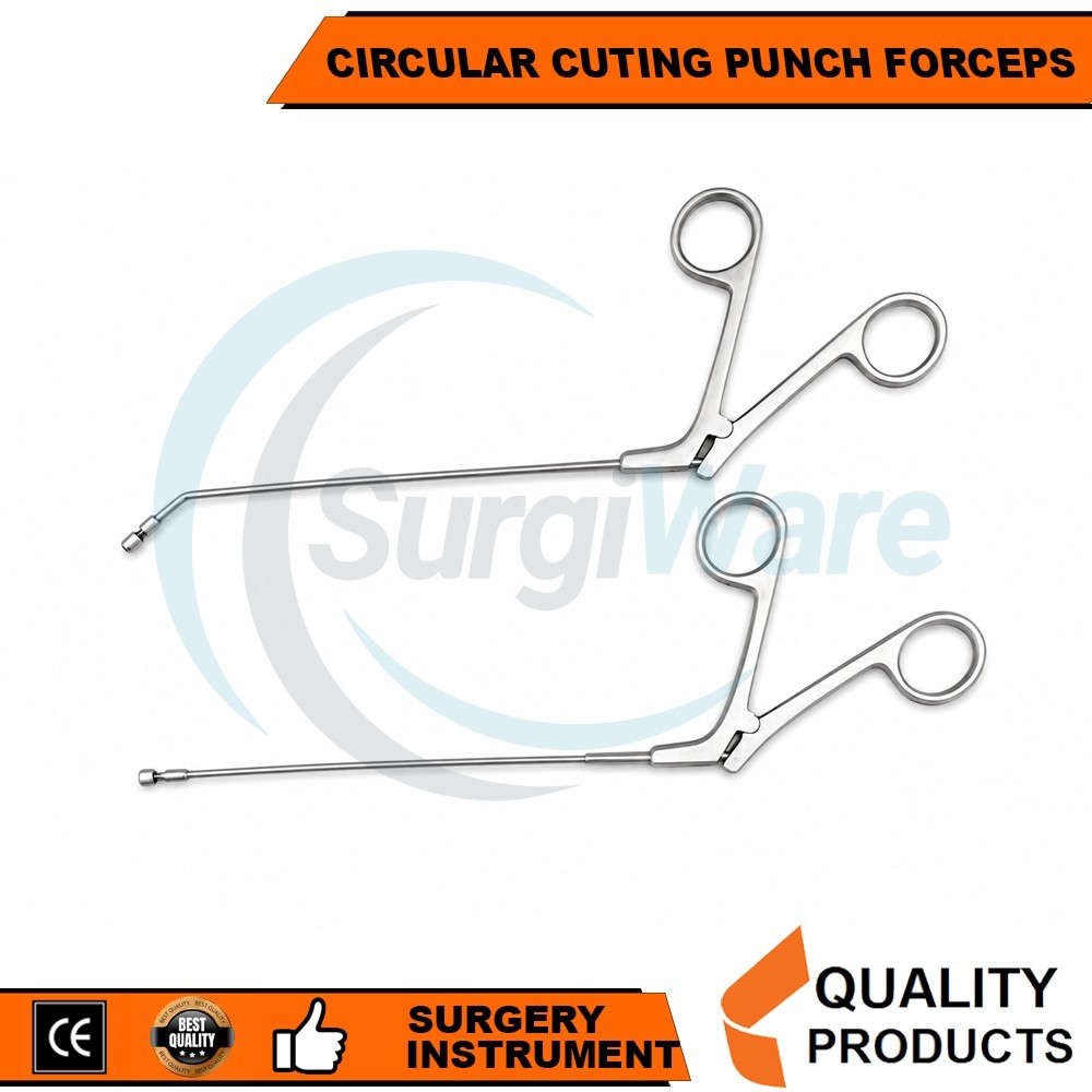 Sinus Mushroom Circular Cuting Punch Forceps Straight & 45° Up Ent Instruments