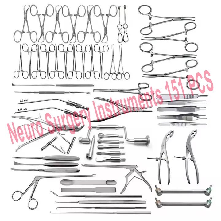 New Neuro Surgery Instruments 151 PCS German Stainless Steel Surgical Instrumits