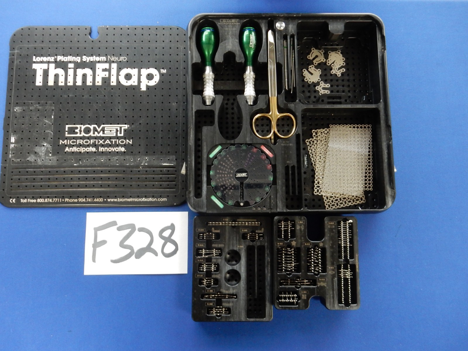 Biomet 19-1000 Lorenz ThinFlap Neuro Plating System Set