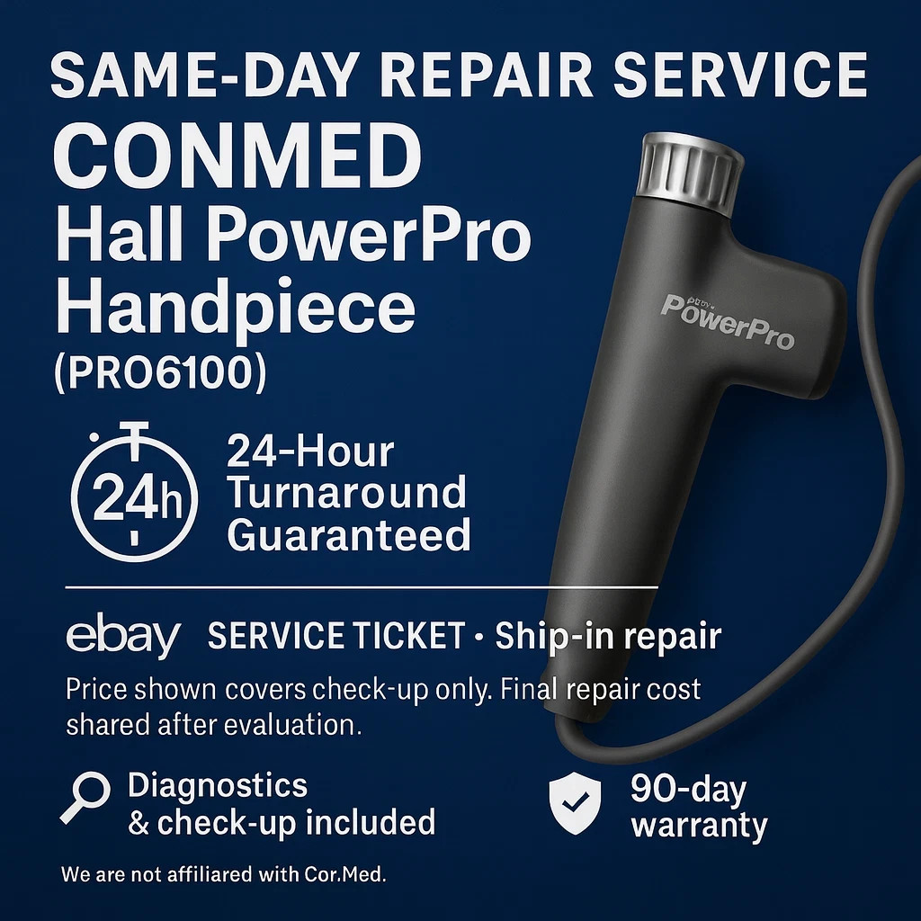 ConMed Linvatec Hall PowerPro Handpiece (PRO6100) – Same-Day Repair, 24h Service
