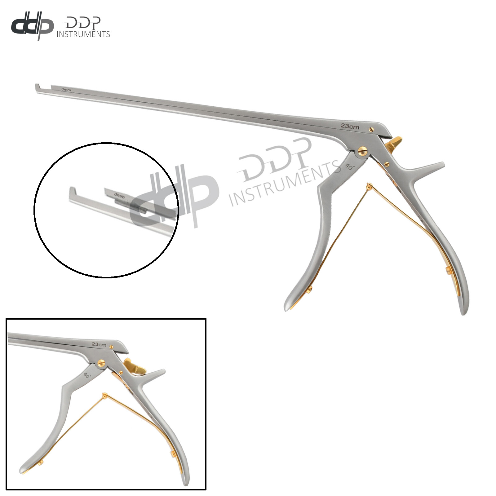 Kerrison Cervical Rongeurs 23 cm Shaft 3mm Upward 40 Degree Orthopedic (OP-051)