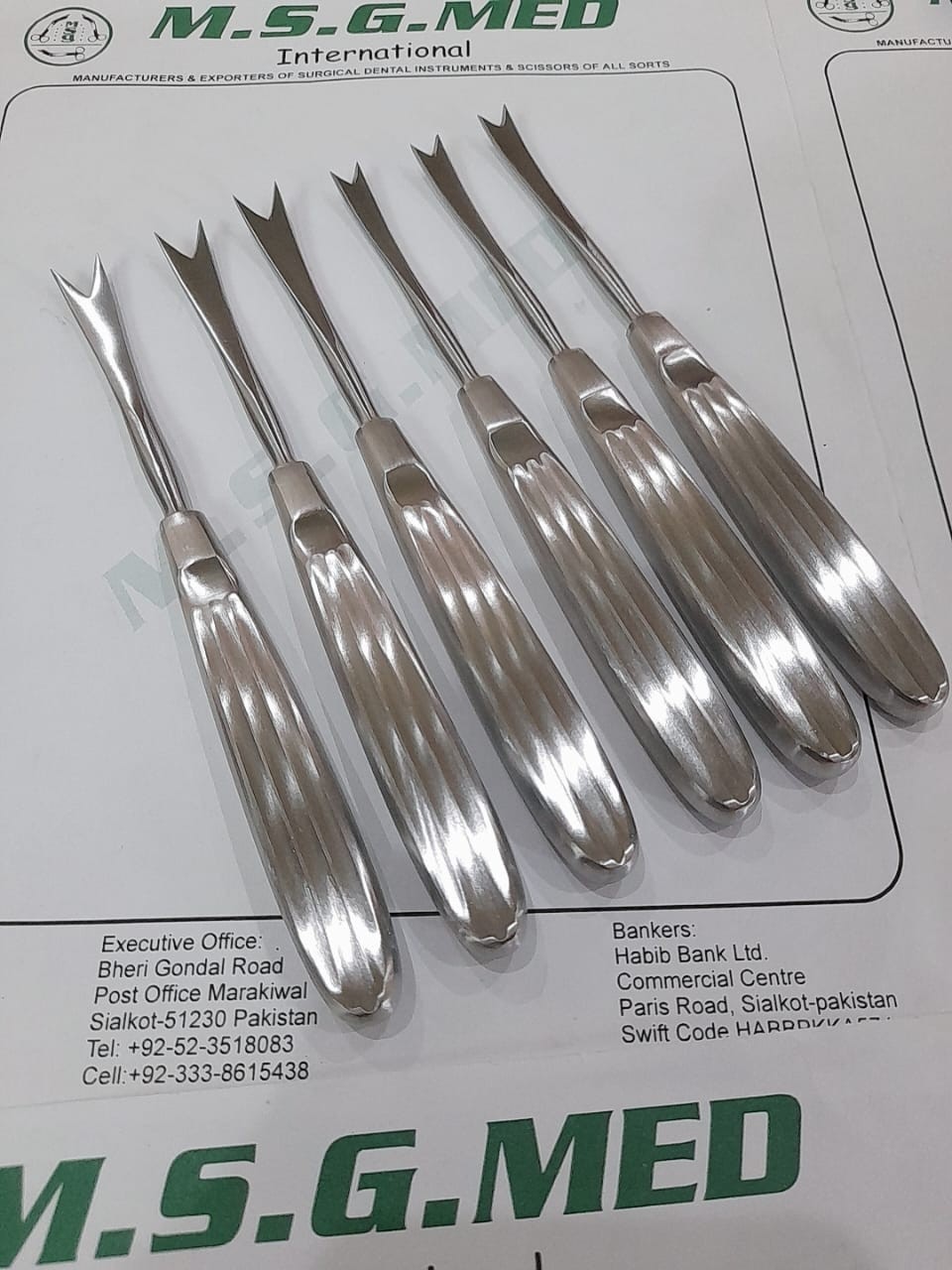 Mercian Orthopedic Plastic Surgery Obwegeser Ramus Stripper Stainless Steel 4PCS