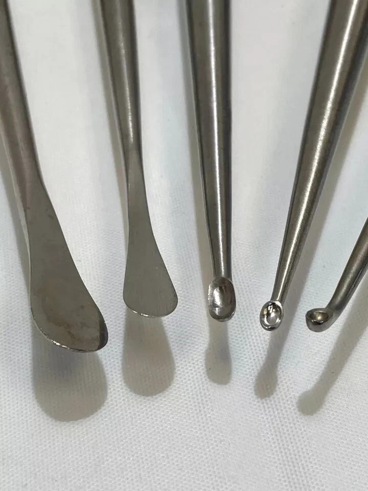 V. Mueller Set of 5 PCS Cobb Elevators & Curette Set Neuro Spine Orthopedics